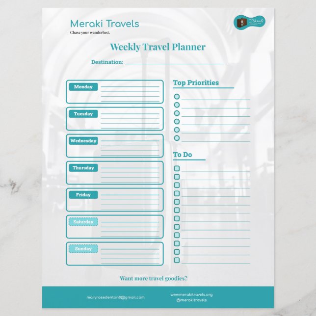 MT Weekly Travel Planner (Front)