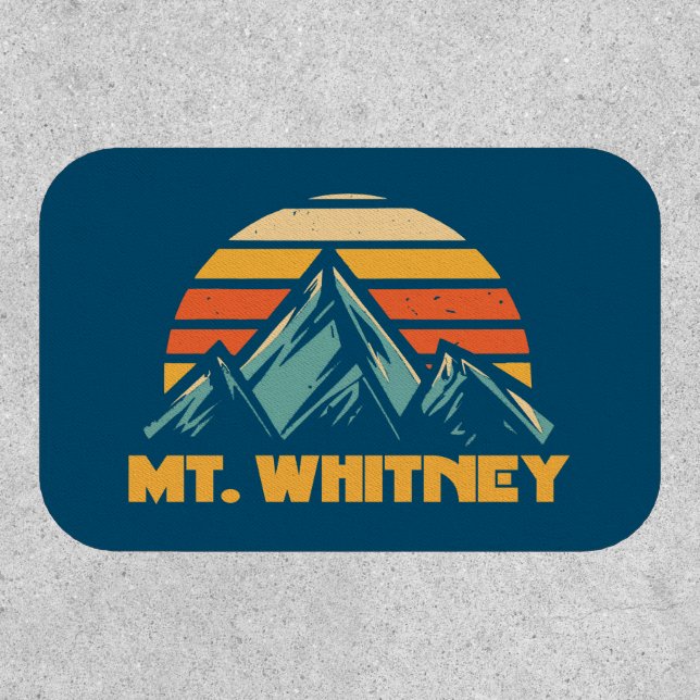 Mt. Whitney California Retro Turquoise Patch (Front)