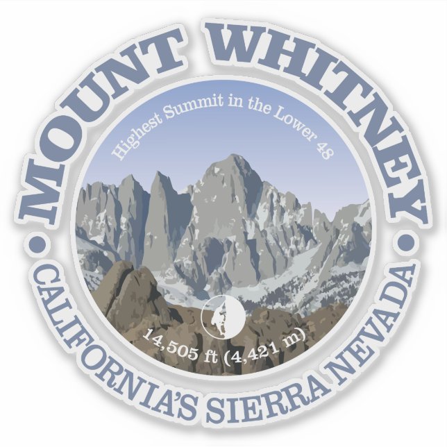 Mt Whitney Sticker (Front)