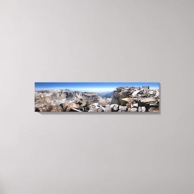 Mt Whitney Summit - John Muir Trail Canvas Print (Front)