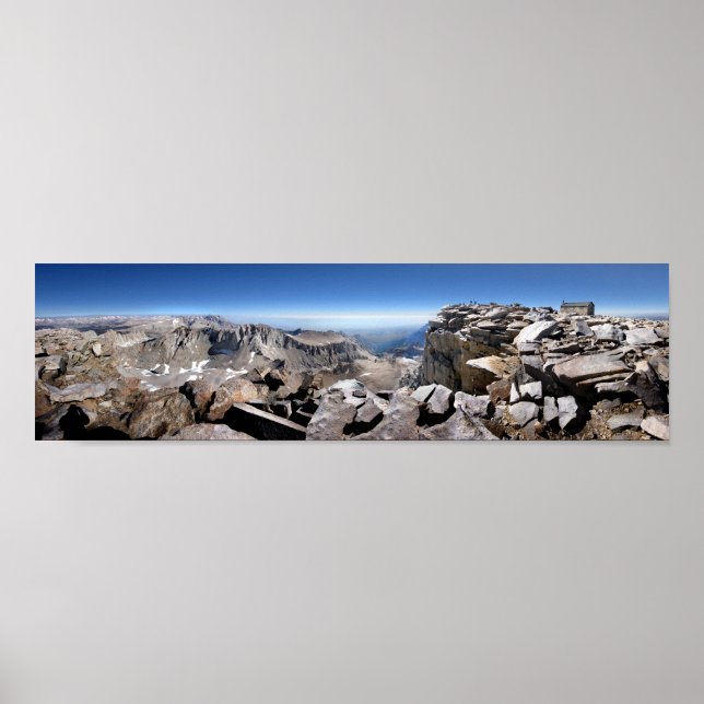 Mt Whitney Summit - John Muir Trail Poster (Front)