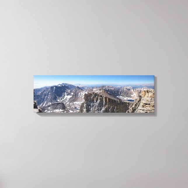 Mt Whitney Summit - John Muir Trail - Sierra Canvas Print (Front)