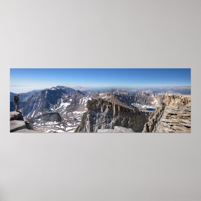 Mt Whitney Summit - John Muir Trail - Sierra Poster (Front)