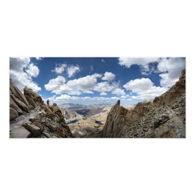 Mt Whitney Trail Over Hitchcock and Guitar lakes 2 Photo Print (Front)