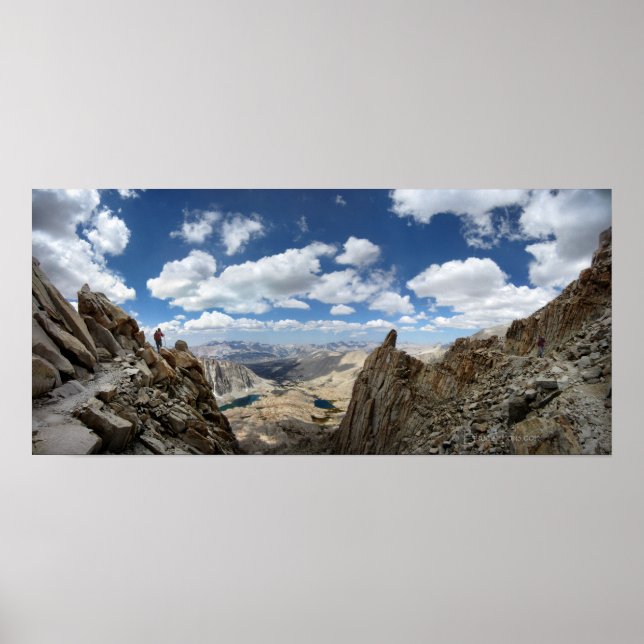 Mt Whitney Trail Over Hitchcock and Guitar lakes 2 Poster (Front)