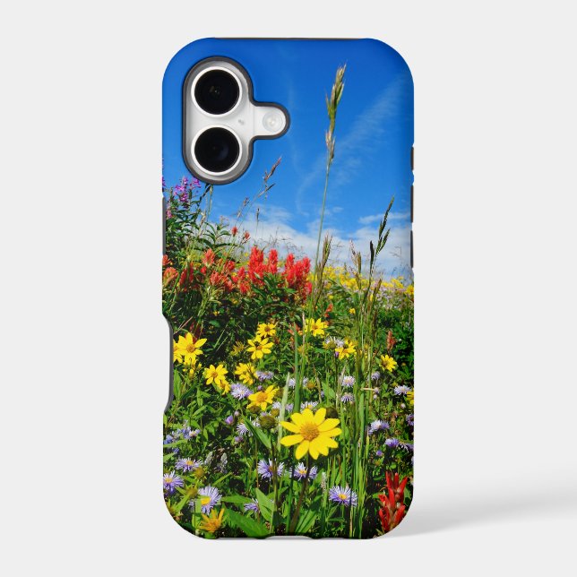 Mt. Wildflowers Iphone Case (Back)