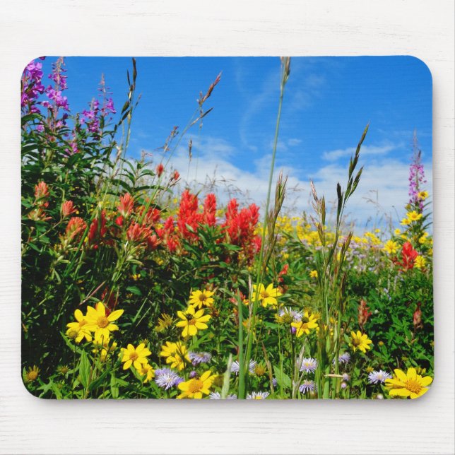 Mt. Wildflowers Mouse Pad (Front)
