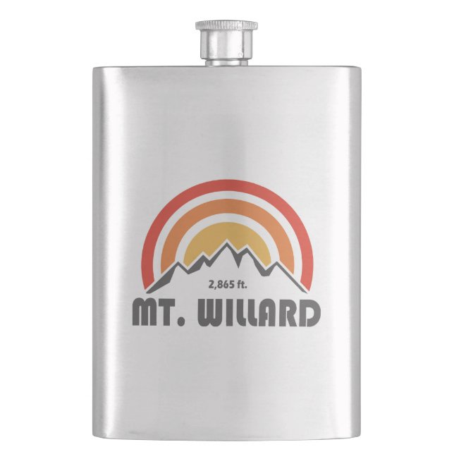 Mt. Willard New Hampshire Flask (Front)