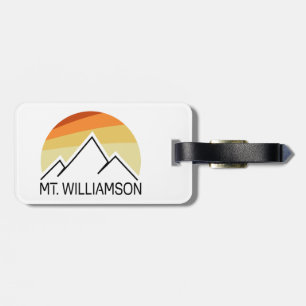 Mt. Williamson California Retro Luggage Tag
