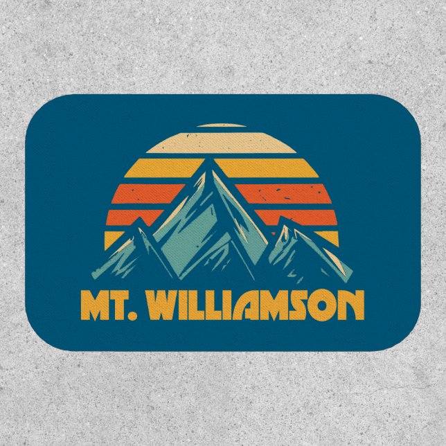 Mt. Williamson California Retro Turquoise Patch (Front)