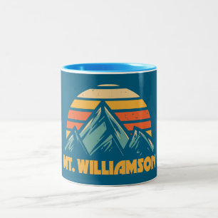 Mt. Williamson California Retro Turquoise Two-Tone Coffee Mug