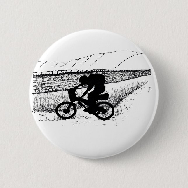 MTB Bikepacking wild camping bivvying Button (Front)