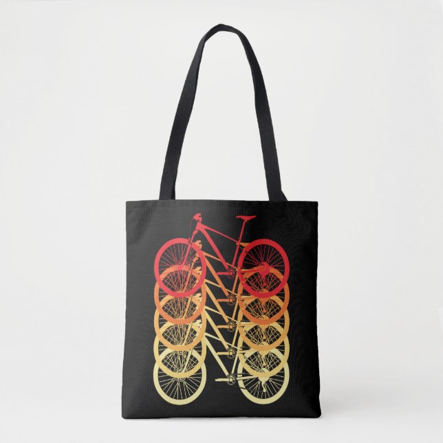 MTB Dirt Biker, BMX Bicycle Racer Cyclist Gift Tote Bag (Front)