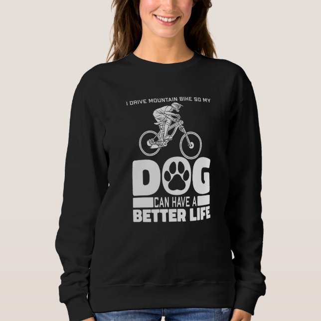 Mtb Dog Biker Biking - Mountain Bike Premium Sweatshirt (Front)
