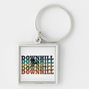 MTB Downhill Mountain Bike Keychain
