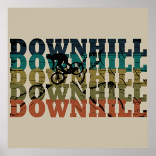 MTB Downhill Mountain Bike Poster