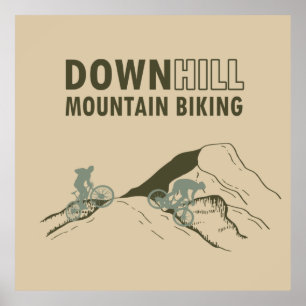 MTB Downhill Mountain Bike Poster