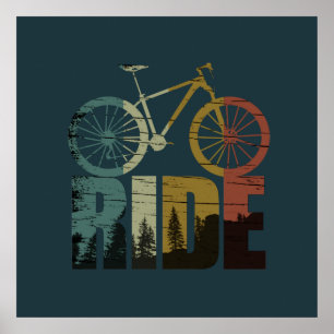 MTB Downhill Mountain Bike Rider Poster