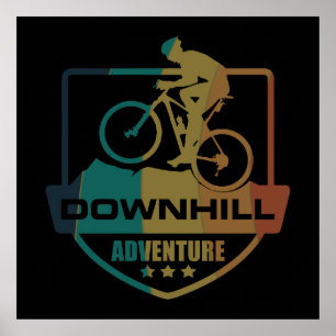 Mtb Downhill Mountain Biking Poster