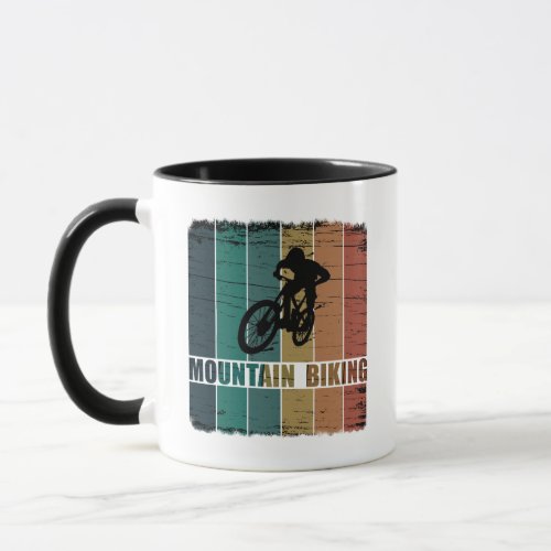 Mtb downhill mountain biking vintage mug