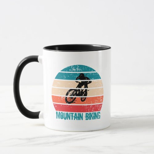 Mtb downhill mountain biking vintage mug
