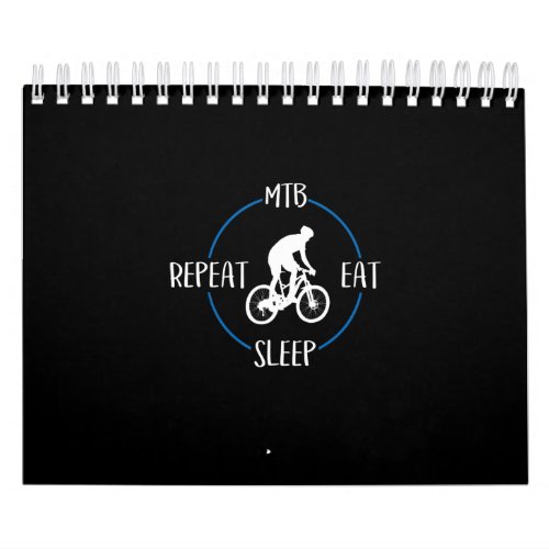 Mtb Eat Sleep Repeat Gift Mountain Bikers Calendar