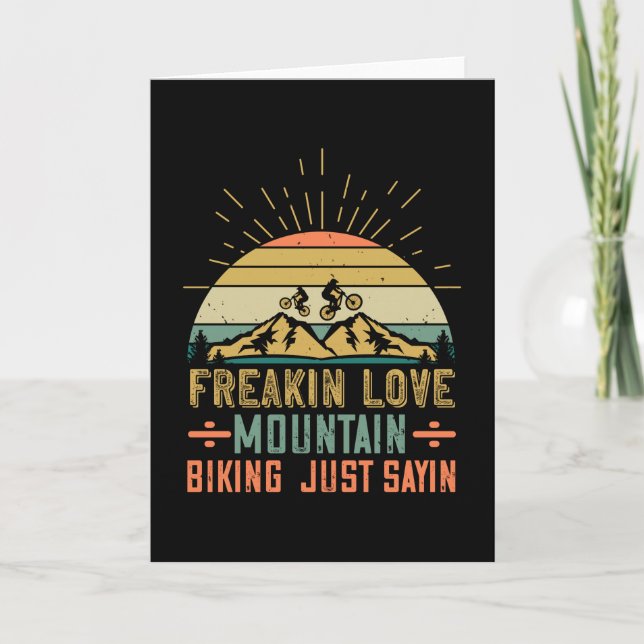 MTB - Freakin Love Mountain Biking Card (Front)