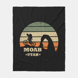 Mtb Moab - Utah Mountain Biking Fleece Blanket