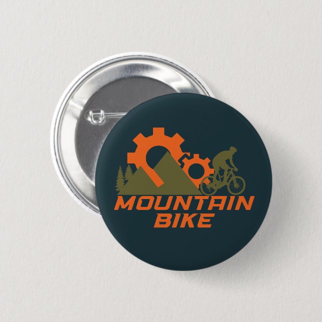 MTB Modern Downhill Mountain Bike Button (Front & Back)