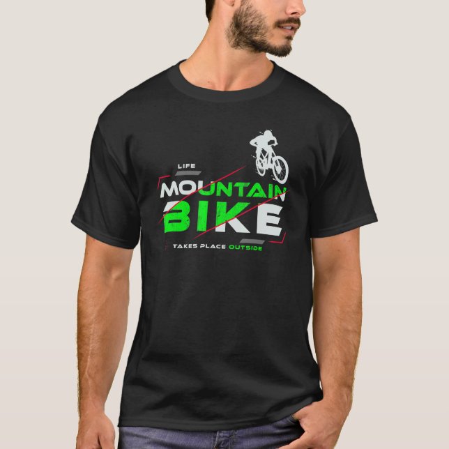 Mtb Mountain Bike Accessories E Bike Downhill Bicy T-Shirt (Front)