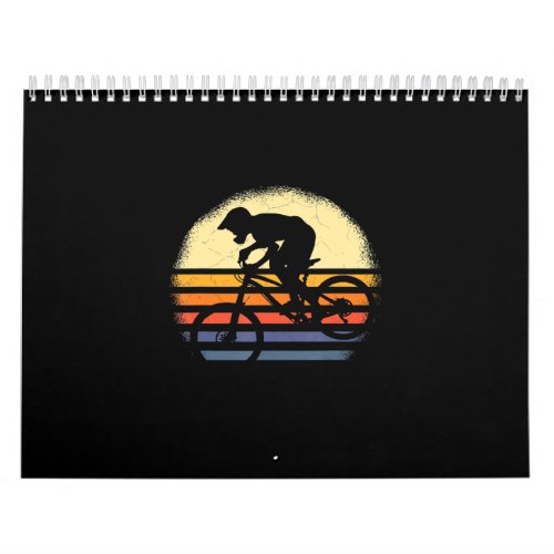 MTB Mountain Bike Bicycle Rider Downhill Vintage Calendar