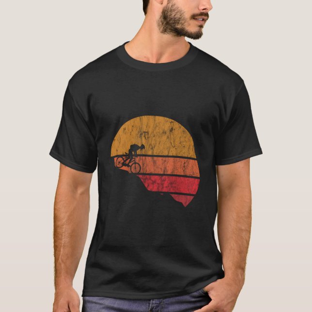 Mtb Mountain Bike Downhill Biking Bicycle Riding R T-Shirt (Front)