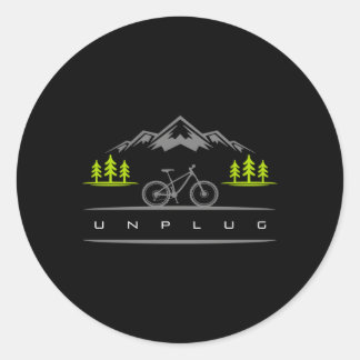 Mtb Mountain Bike Mtb Mountain Bike Classic Round Sticker