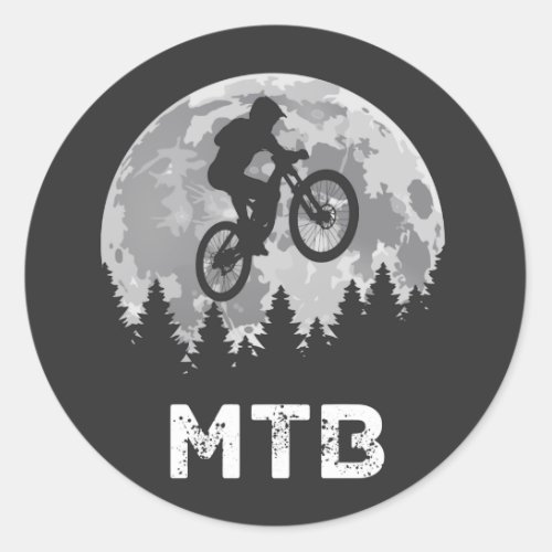 MTB Mountain bike vintage  Classic Round Sticker
