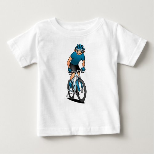 MTB _ Mountain biker in the mountains Baby T_Shirt