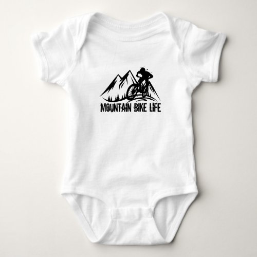 Mtb mountain biking  baby bodysuit