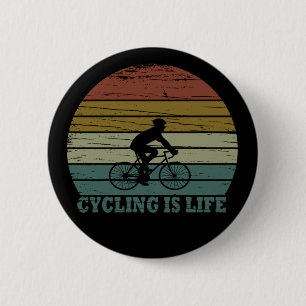 Mtb Mountain Biking Funny Cycling Button