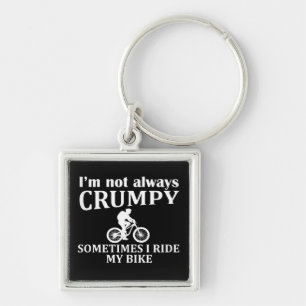 MTB Mountain Biking Humor Funny Cycling Quote Keychain