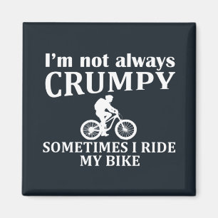 MTB Mountain Biking Humor Funny Cycling Quote Magnet