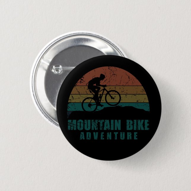 Mtb mountainbike adventure button (Front & Back)