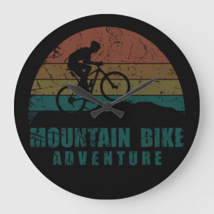 Mtb mountainbike adventure large clock