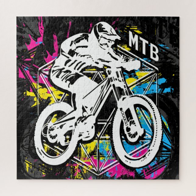 MTB Mountainbike Mountain Biker MTB Puzzle (Vertical)