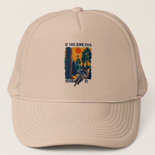 MTB quote funny gift cycling present Trucker Hat
