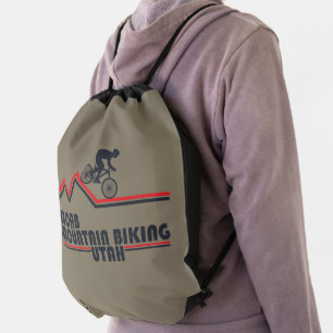 Mtb Utah - Moab Mountain Biking Drawstring Bag