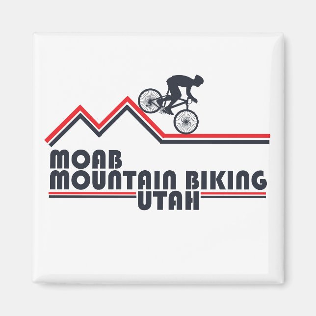 Mtb Utah - Moab Mountain Biking Magnet (Front)