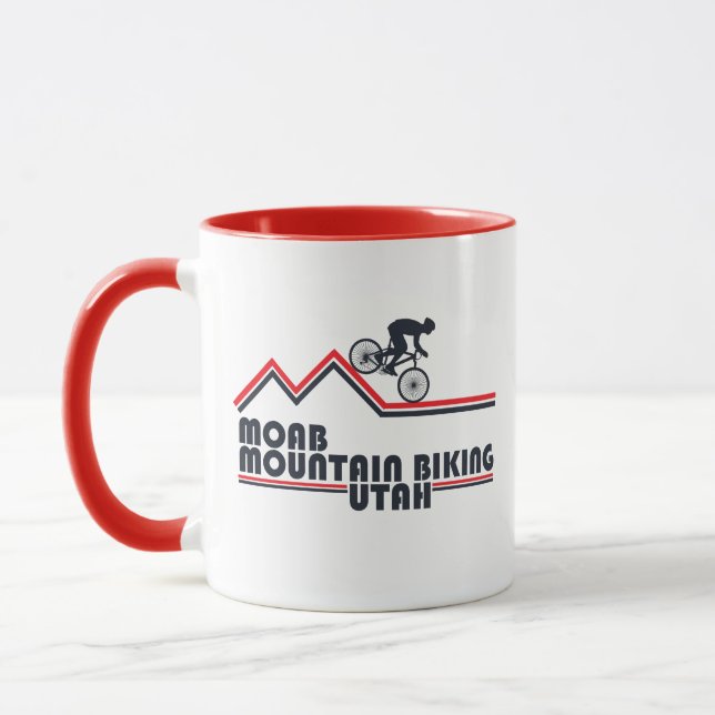 Mtb Utah - Moab Mountain Biking Mug (Left)