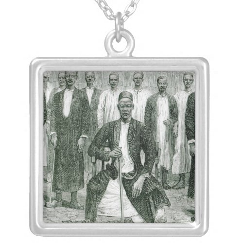 Mtesathe Emperor of Uganda and other chiefs Silver Plated Necklace