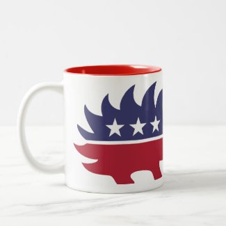 MTLP patriotic Porcy Red Mug