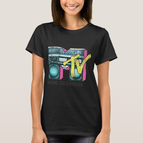 Mtv Distressed Boomboxpng T_Shirt