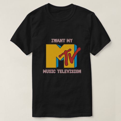 MTV Mens Want Logo T_Shirt 